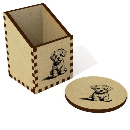 Maltese puppy sitting desk - puppy,